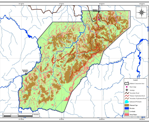 Map of BHP Billiton 